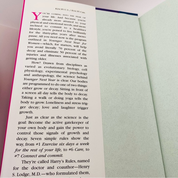 NWT Younger Next Year for Women Hardback Book Live Longer & Happier 383pgs - Picture 3 of 7